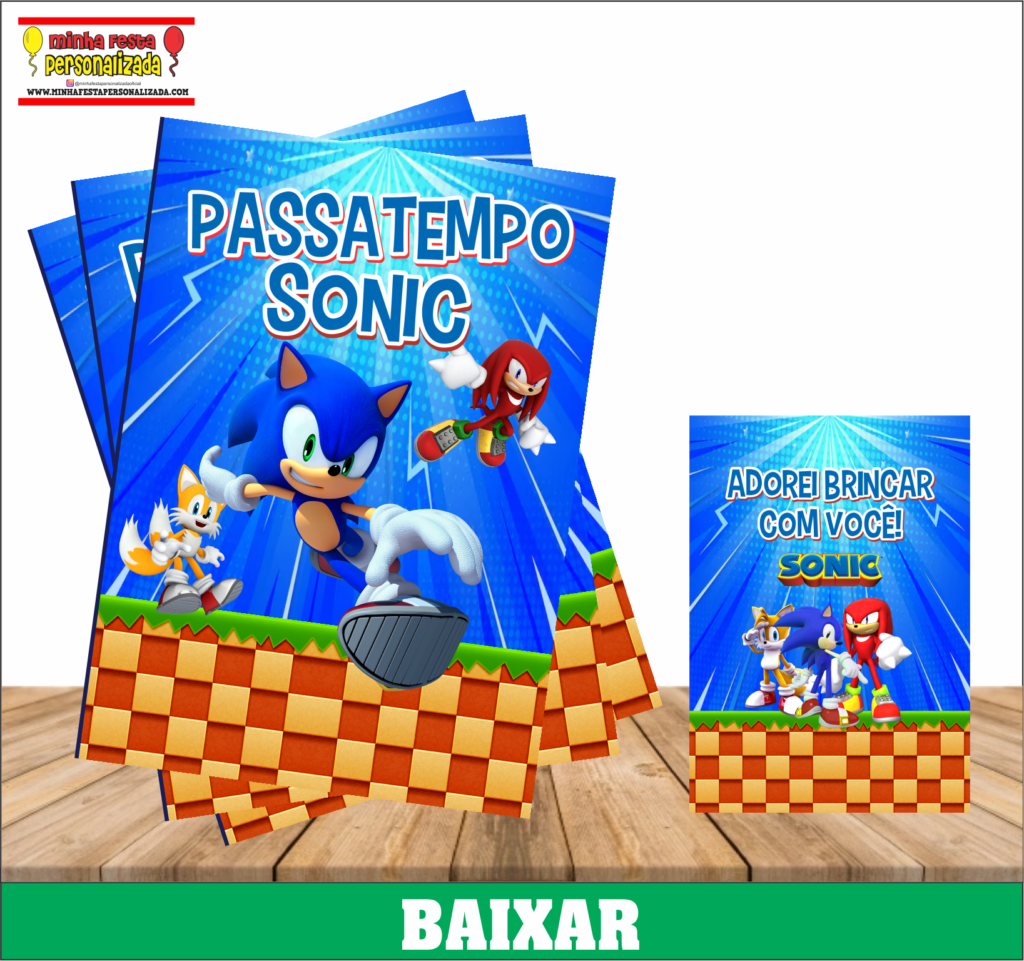 LIVRO PASSATEMPO SONIC 1024x961 - Livrinho Passatempo Personalizada Para Imprimir Gratuito