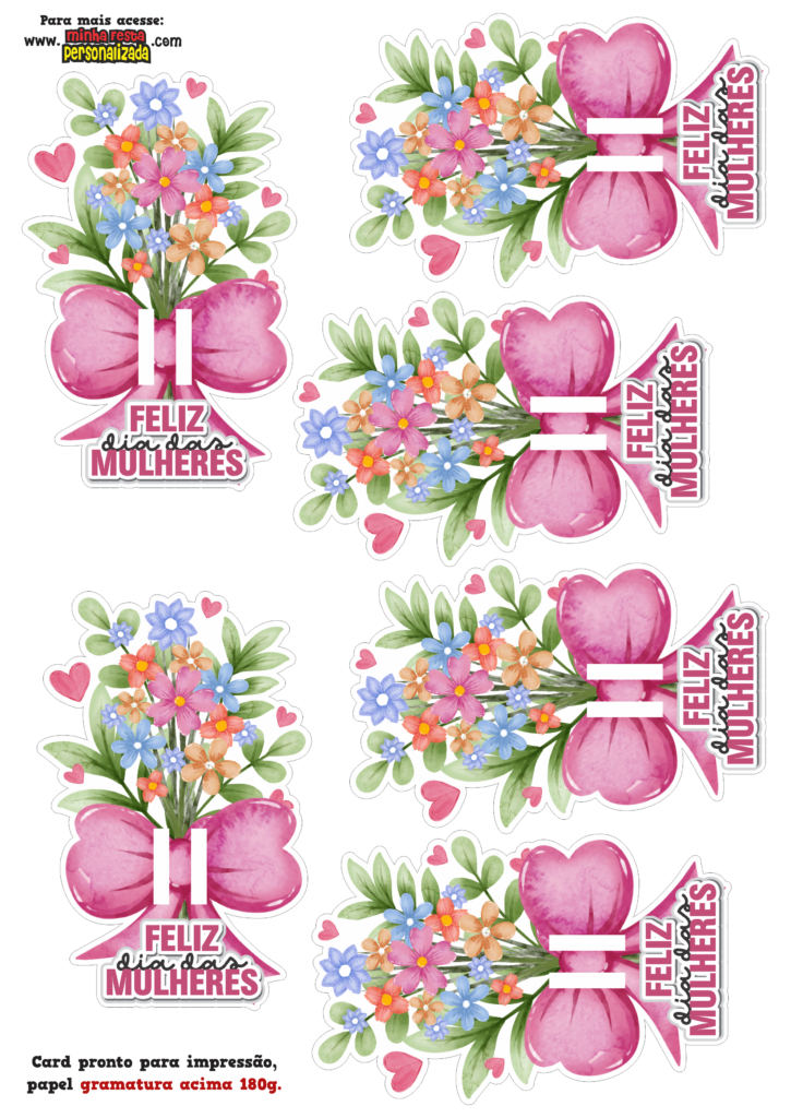 Card mini prendedor dia das mulheres 1 725x1024 - Card Mini Prendedor Dia das Mulheres Modelo Gratuito