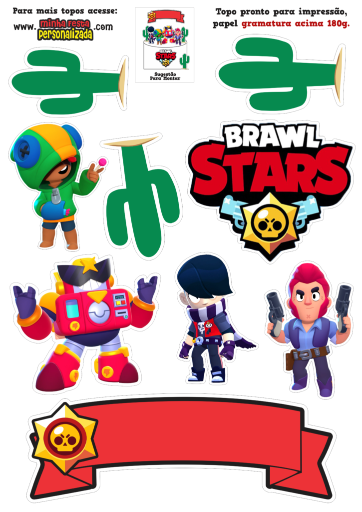 MODELO 01 3 725x1024 - Topo de Bolo Brawl Stars Modelos Gratuitos