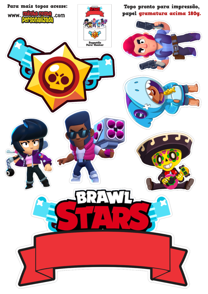 MODELO 02 3 725x1024 - Topo de Bolo Brawl Stars Modelos Gratuitos