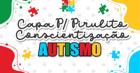 Capa Pirulito Conscientização do Autismo Para Imprimir Gratuito