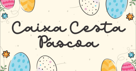 Caixa Cesta de Páscoa Para Imprimir Gratuito