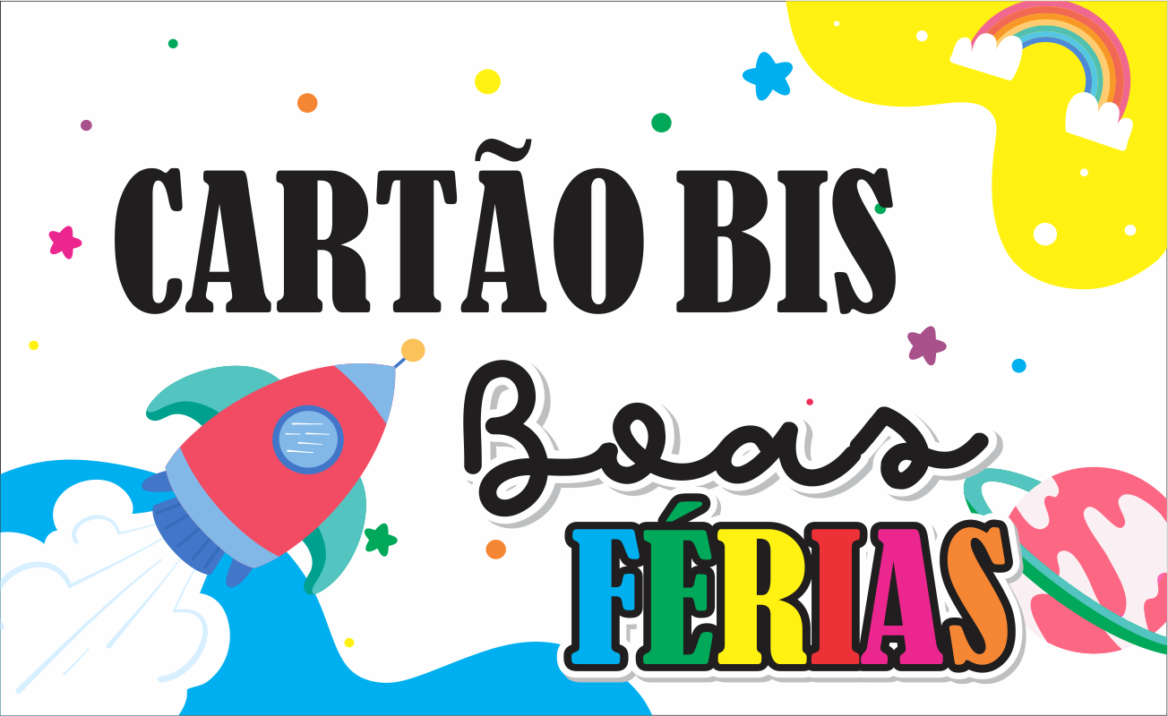 CAPA CARTAO BIS BOAS FERIAS - Cartão Bis Boas Férias Para Imprimir Gratuito