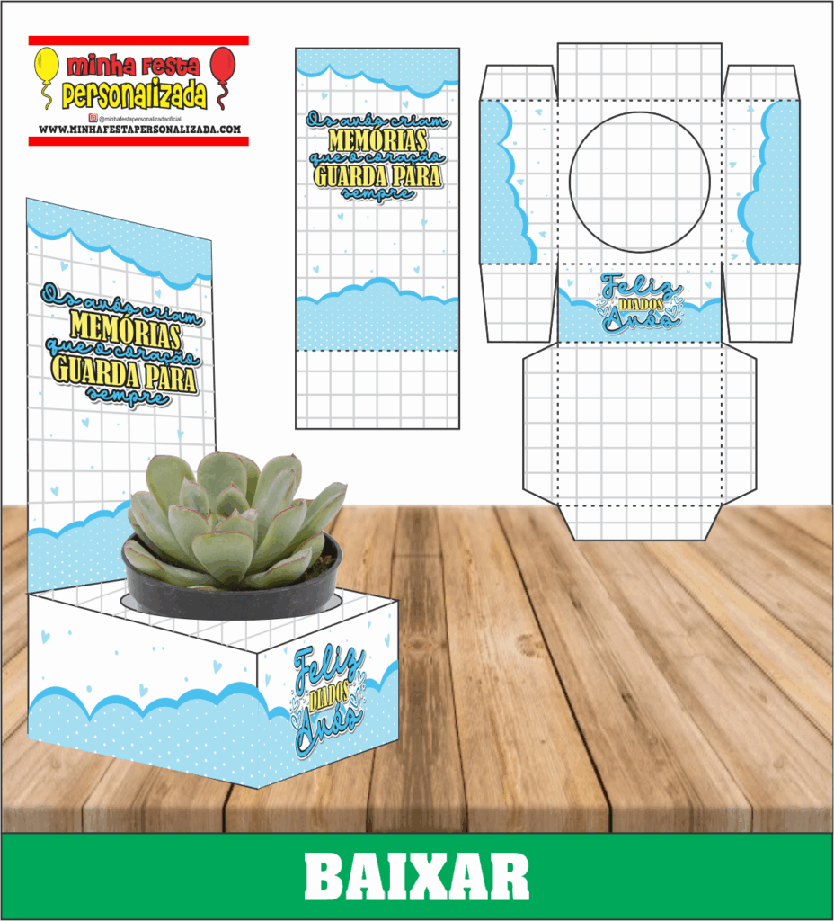 CAIXA SUCULENTA DIA DOS AVOS MODELO 01 928x1024 - Caixa Suculenta Dia dos Av&oacute;s Para Imprimir Gratuito