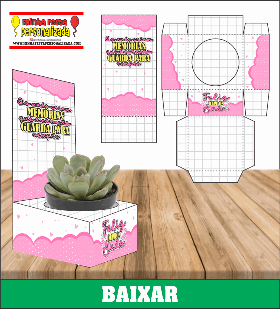CAIXA SUCULENTA DIA DOS AVOS MODELO 02 927x1024 - Caixa Suculenta Dia dos Av&oacute;s Para Imprimir Gratuito