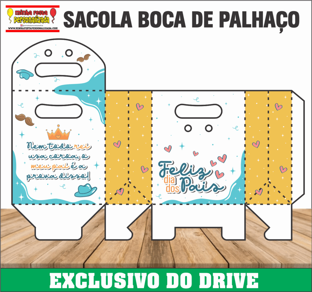 SACOLA BOCA DE PALHACO 01 1024x961 - Dia dos Pais 01 &ndash; Dispon&iacute;vel Apenas no Nosso Drive!