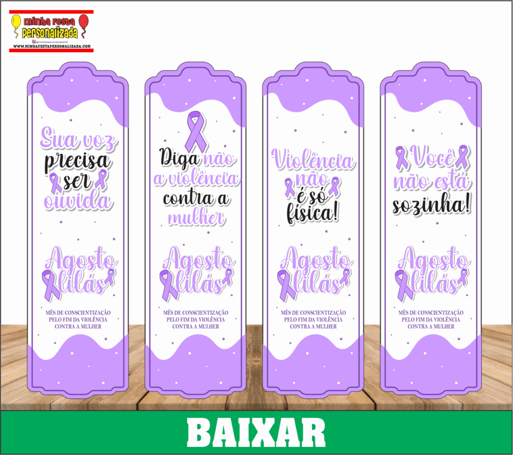 marca pagina agosto lilas 1024x908 - Marca Pagina Agosto Lil&aacute;s Para Imprimir Gratuito