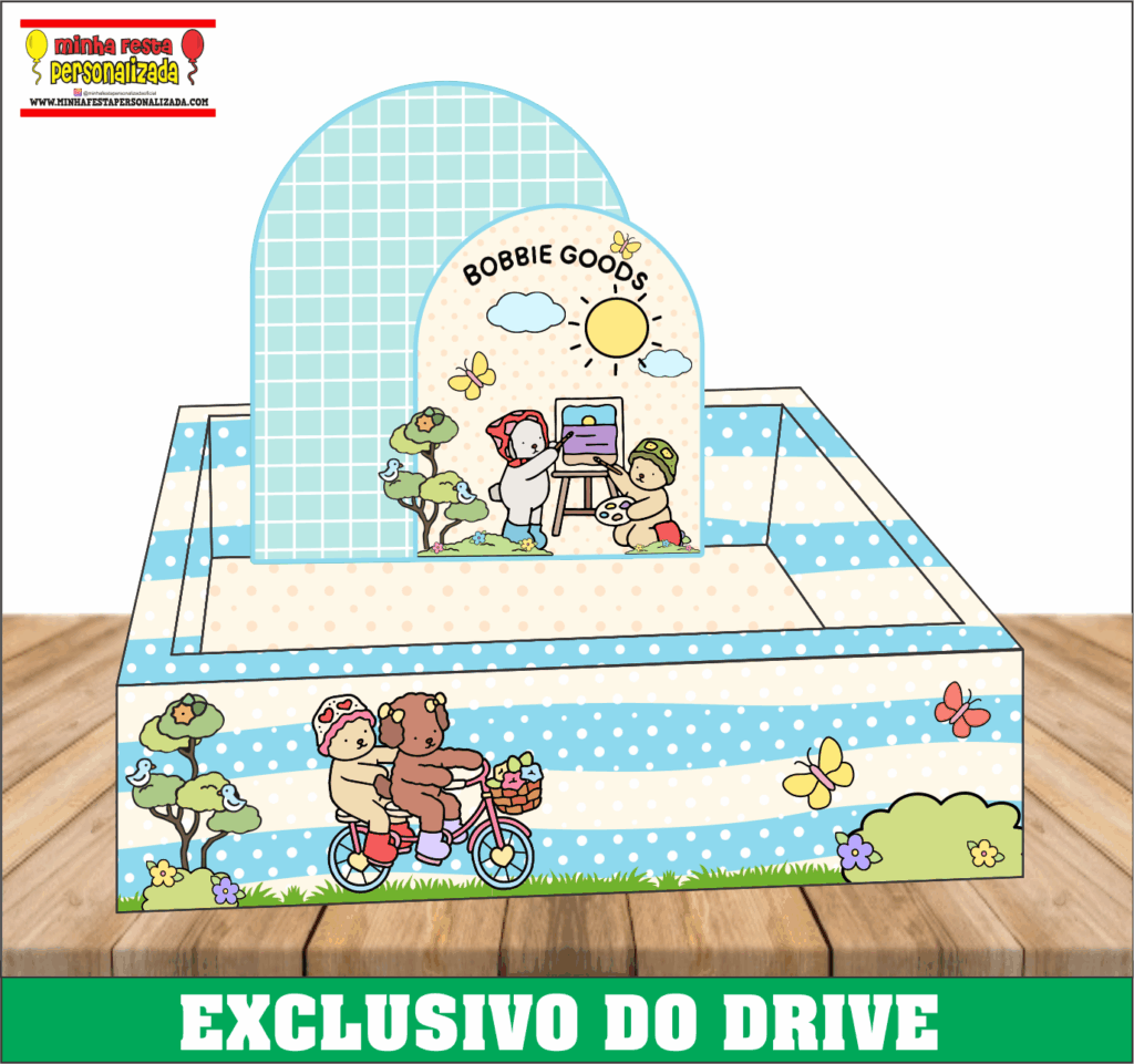 BOBBIE GOODS MENINO 1024x961 - Caixa Cesta Quadrada Personalizada 01 &ndash; Dispon&iacute;vel Apenas no Nosso Drive!