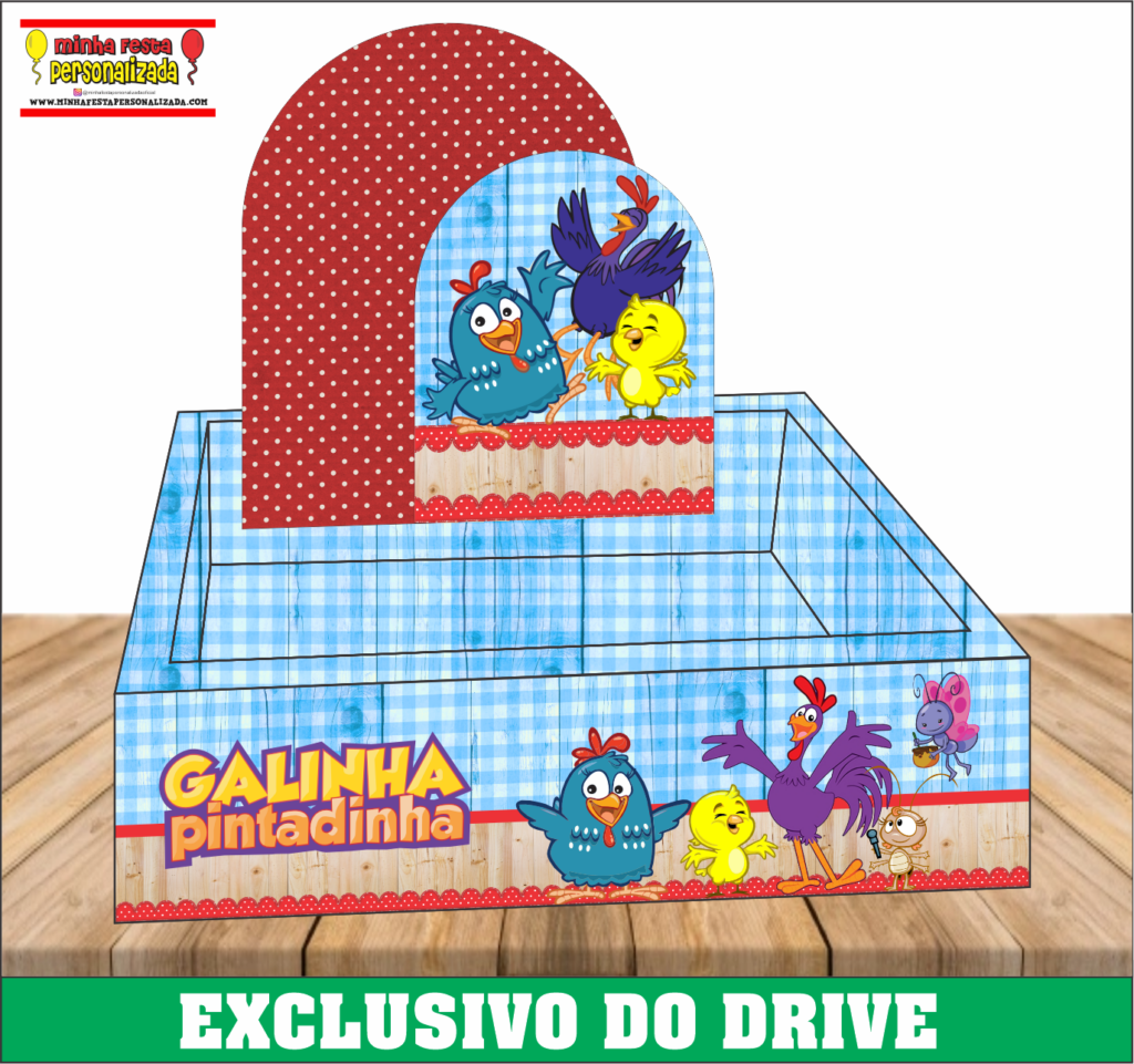 Caixa Cesta Quadrada Personalizada 01 – Disponível Apenas no Nosso Drive! GALINHA PINTADINHA 1024x961 - Caixa Cesta Quadrada Personalizada 01 – Disponível Apenas no Nosso Drive!
