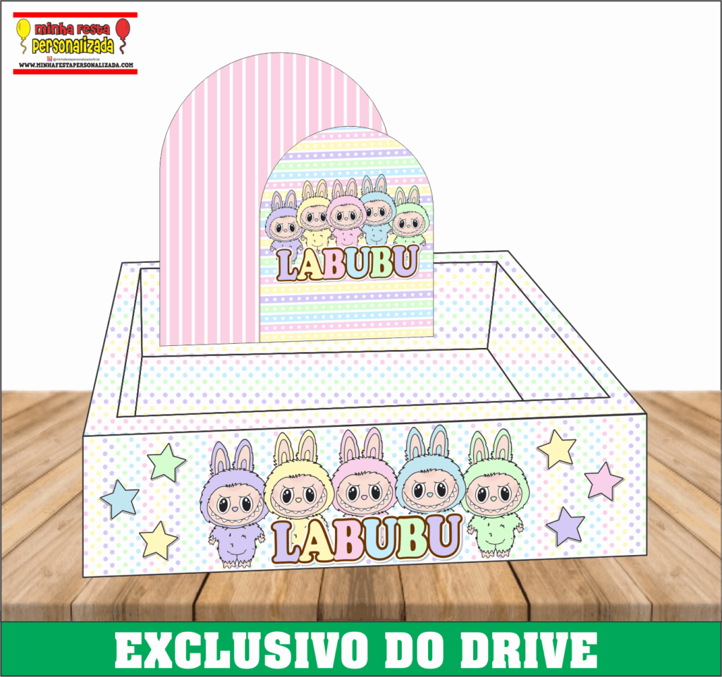 LABUBU 1024x961 - Caixa Cesta Quadrada Personalizada 01 &ndash; Dispon&iacute;vel Apenas no Nosso Drive!
