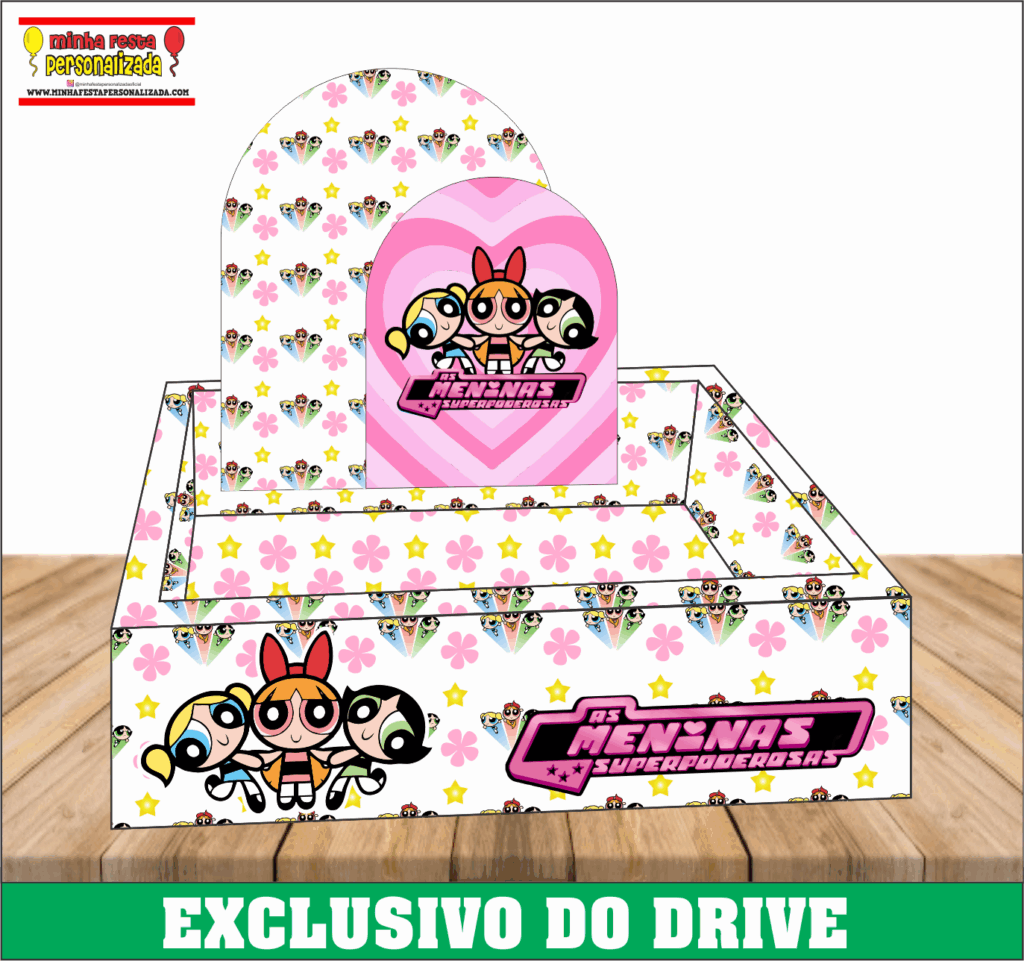 MENINAS SUPER PODEROSA 1024x961 - Caixa Cesta Quadrada Personalizada 01 &ndash; Dispon&iacute;vel Apenas no Nosso Drive!