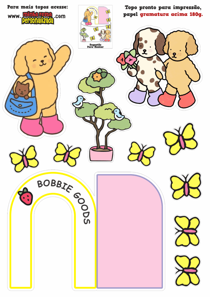 MODELO 01 2 725x1024 - Topo de Bolo Bobbie Goods Modelos Gratuitos