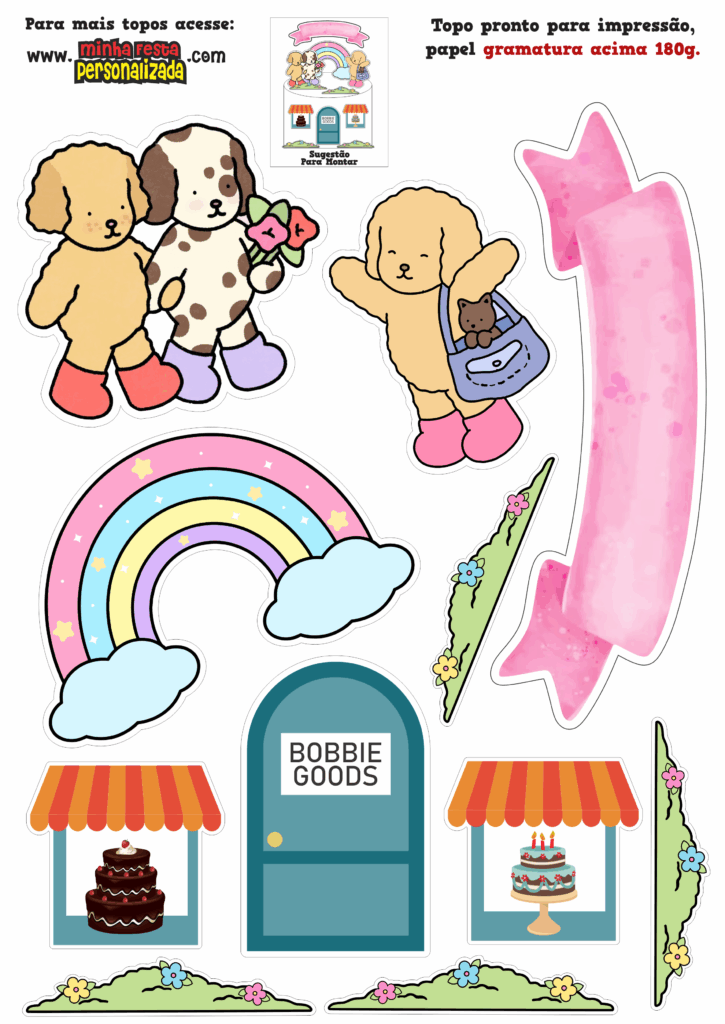 MODELO 02 2 725x1024 - Topo de Bolo Bobbie Goods Modelos Gratuitos
