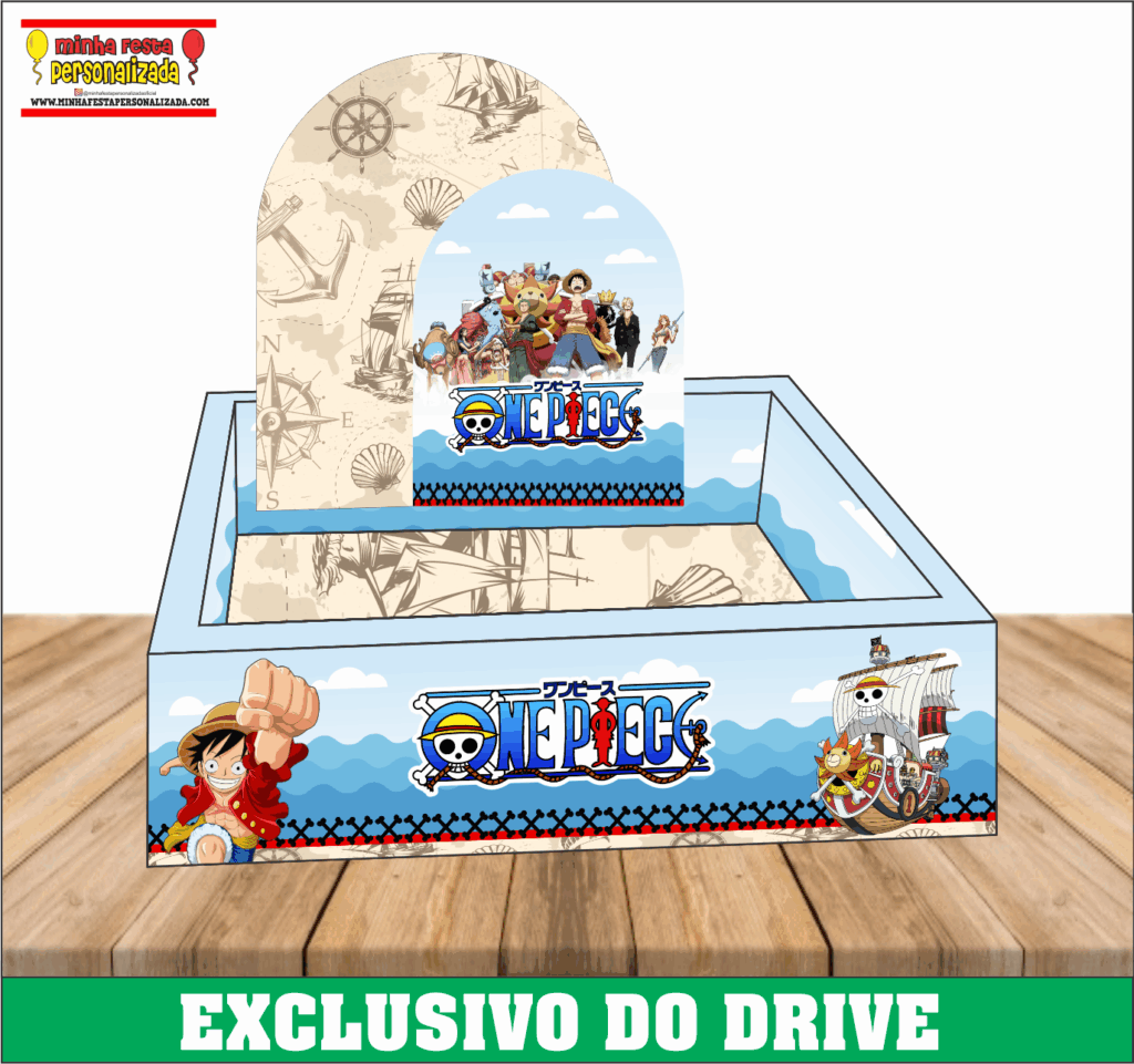 ONE PIECE 1024x961 - Caixa Cesta Quadrada Personalizada 01 &ndash; Dispon&iacute;vel Apenas no Nosso Drive!