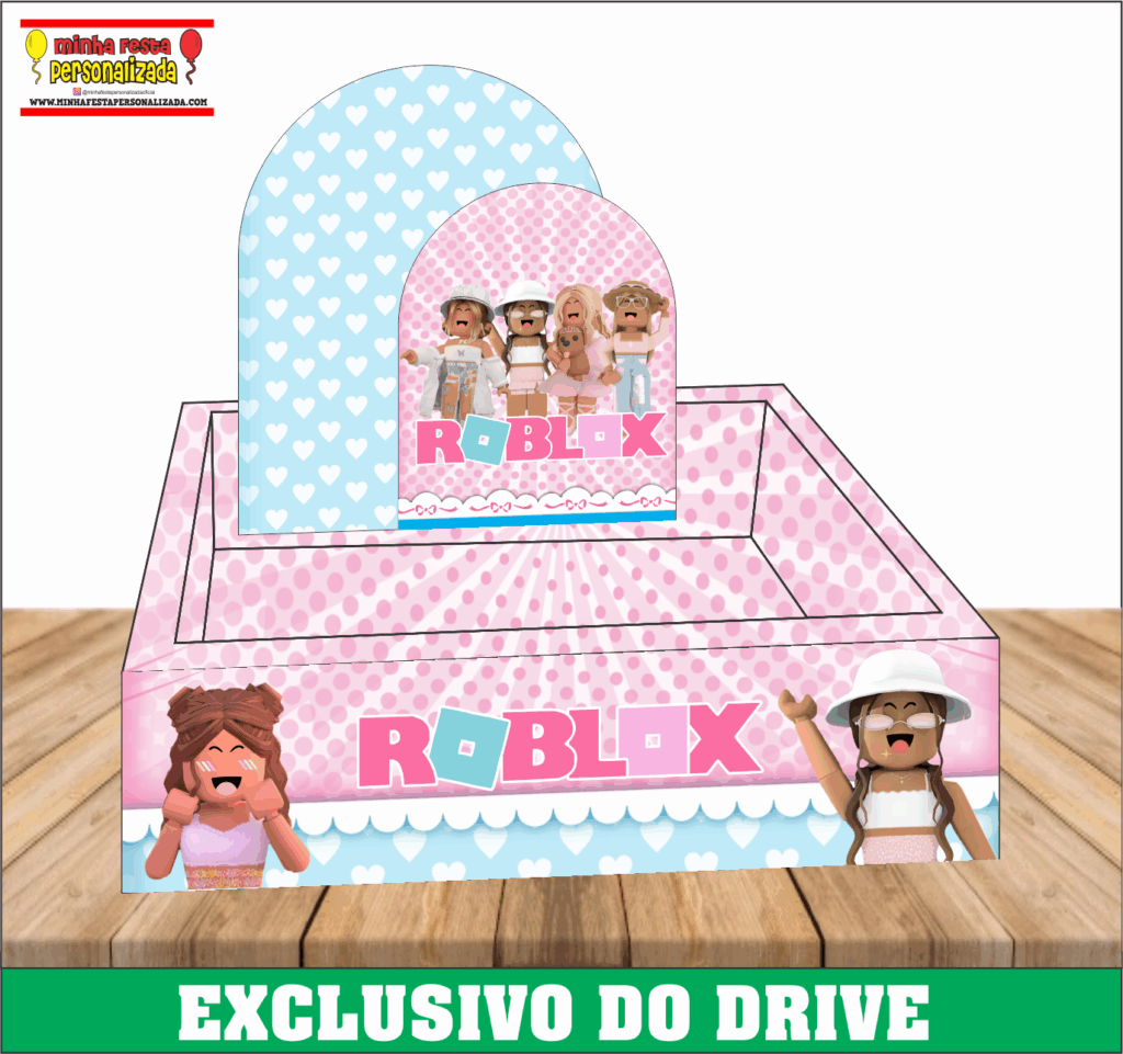 ROBLOX MENINA 1024x961 - Caixa Cesta Quadrada Personalizada 01 &ndash; Dispon&iacute;vel Apenas no Nosso Drive!