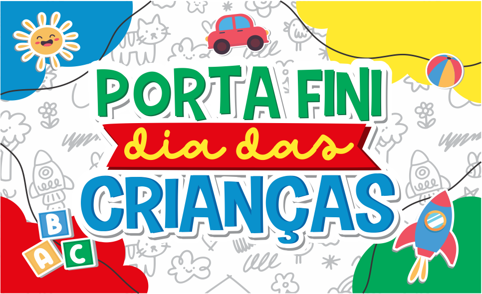 CAPA PORTA FINI DIA DAS CRIANCAS - Porta Fini Dia das Crianças Para Imprimir Gratuito