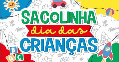 Sacolinhas Dia das Crianças Para Imprimir Gratuito