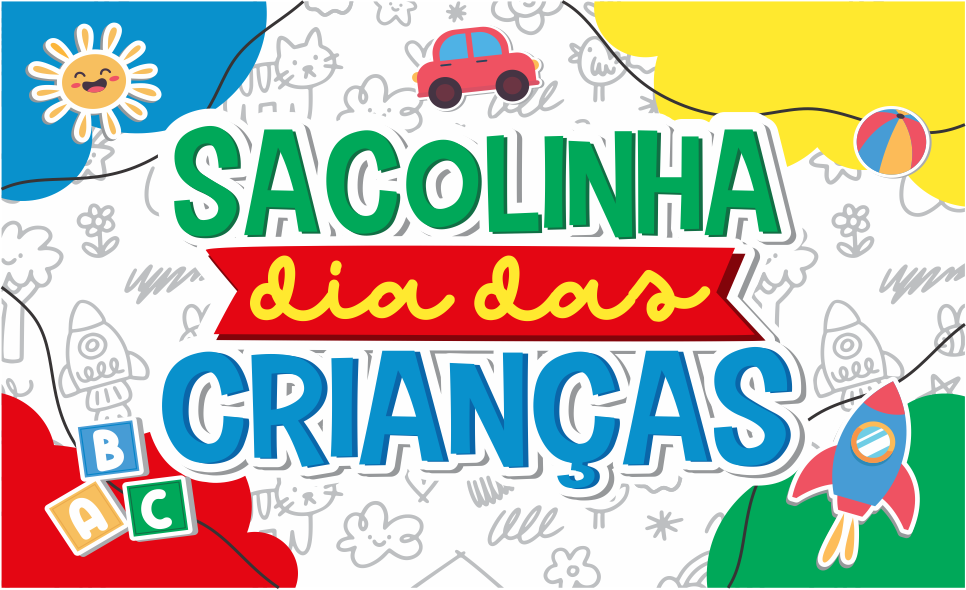 CAPA SACOLINHA DIA DAS CRIANCAS - Sacolinhas Dia das Crianças Para Imprimir Gratuito