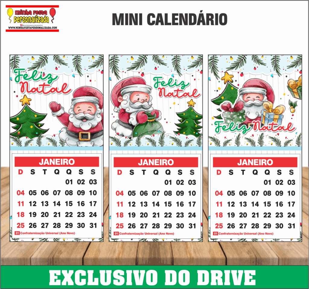 CALENDARIO 02 1024x960 - Natal 01 &ndash; Dispon&iacute;vel Apenas no Nosso Drive!