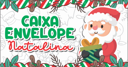 Caixa Envelope de Natal Para Imprimir Gratuito