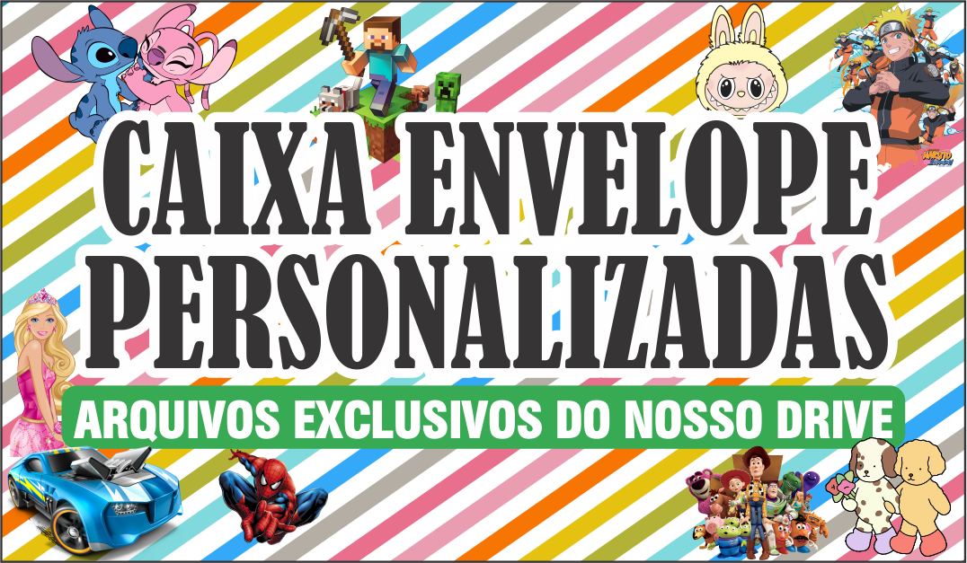 CAPA CAIXA ENVELOPE PERSONALIZADAS - Caixa Envelope Personalizadas – Disponível Apenas no Nosso Drive!