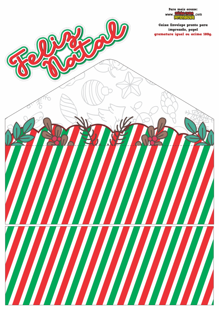 FUNDO 725x1024 - Caixa Envelope de Natal Modelo 01