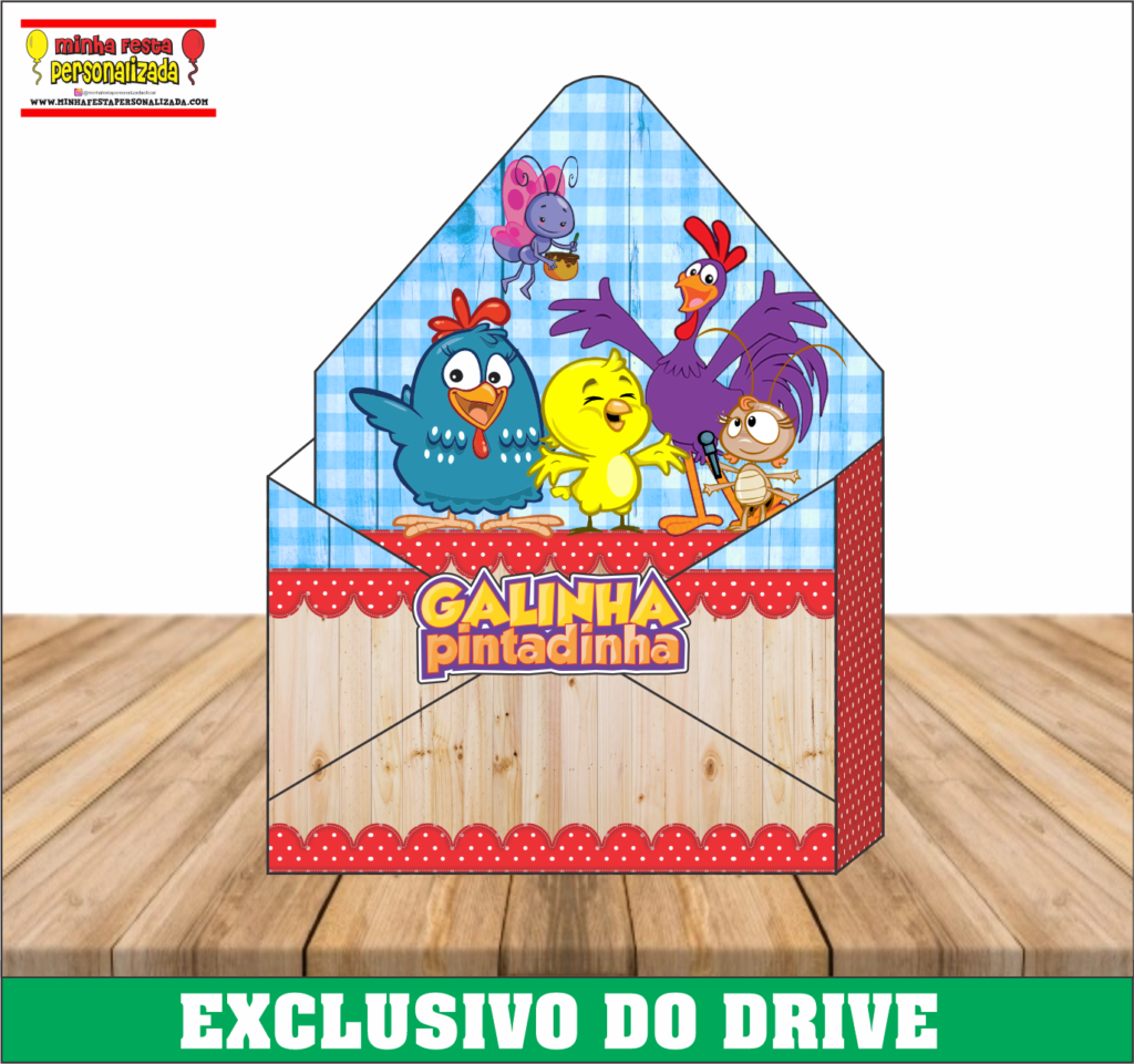 GALINHA PINTADINHA 1024x961 - Caixa Envelope Personalizadas &ndash; Dispon&iacute;vel Apenas no Nosso Drive!