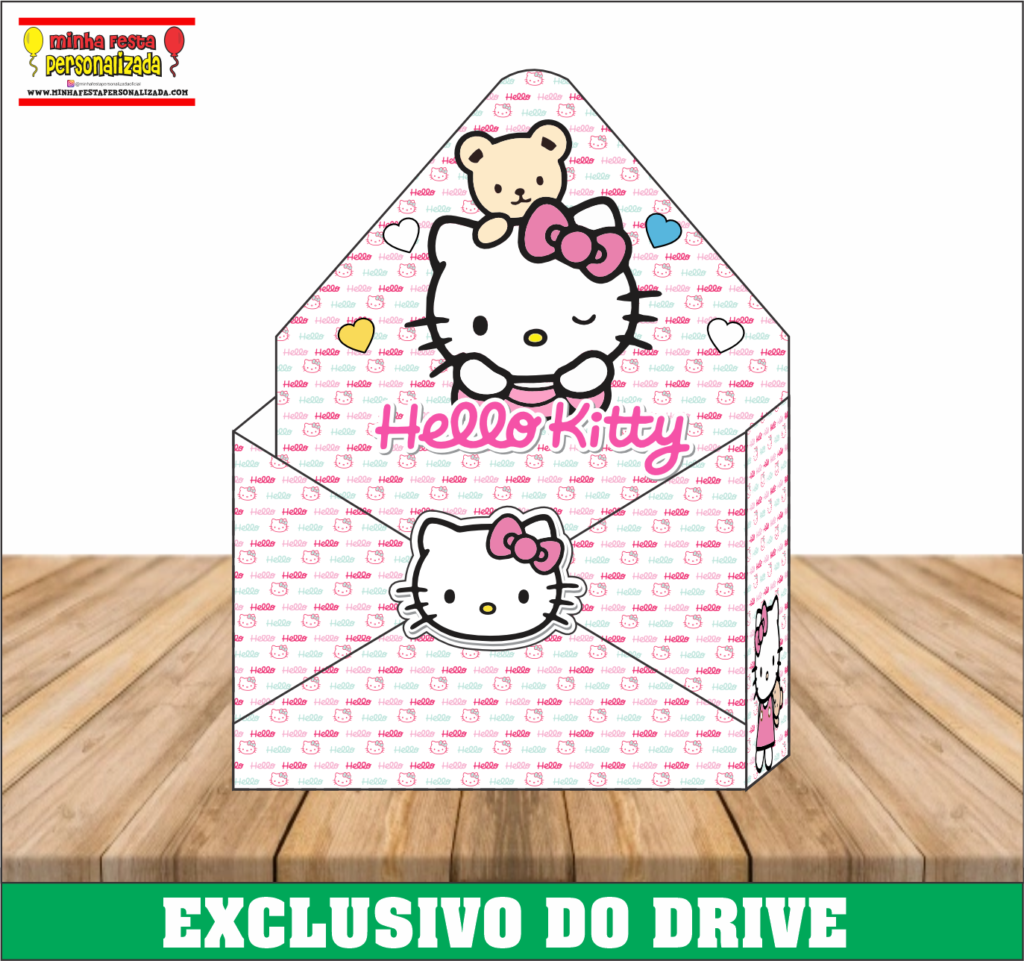 HELLO KITTY 1024x961 - Caixa Envelope Personalizadas &ndash; Dispon&iacute;vel Apenas no Nosso Drive!