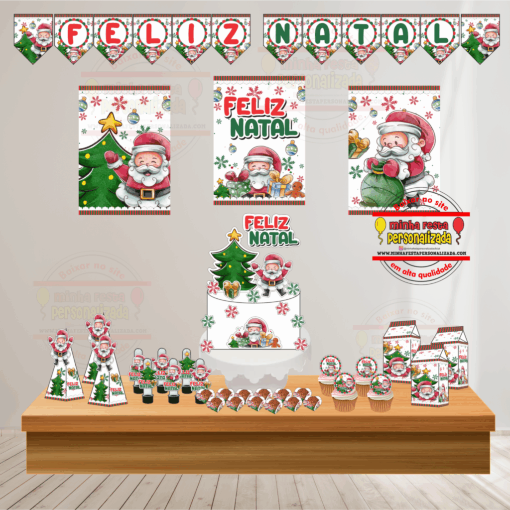 KIT FESTA NATAL 1024x1024 - Natal 01 &ndash; Dispon&iacute;vel Apenas no Nosso Drive!