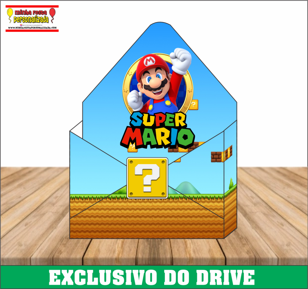 MARIO BROS 1024x961 - Caixa Envelope Personalizadas &ndash; Dispon&iacute;vel Apenas no Nosso Drive!