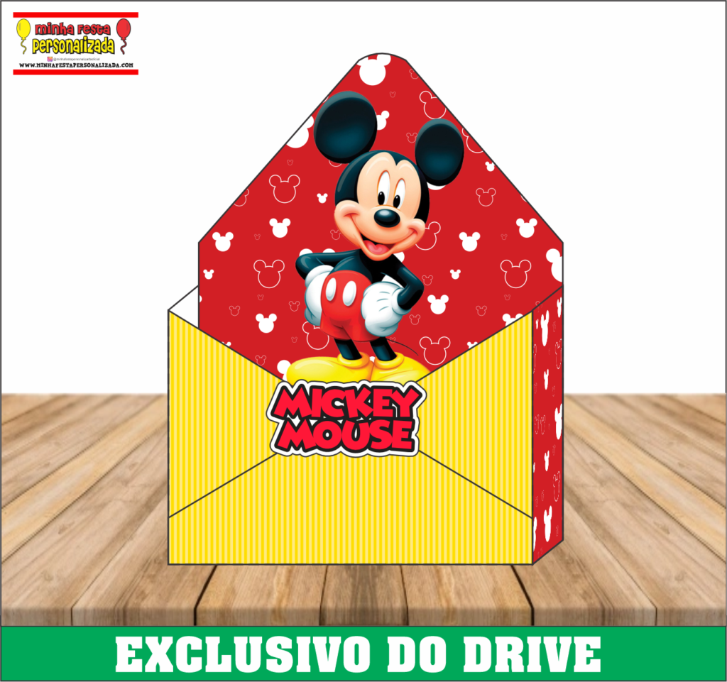 MICKEY MOUSE 1024x961 - Caixa Envelope Personalizadas &ndash; Dispon&iacute;vel Apenas no Nosso Drive!