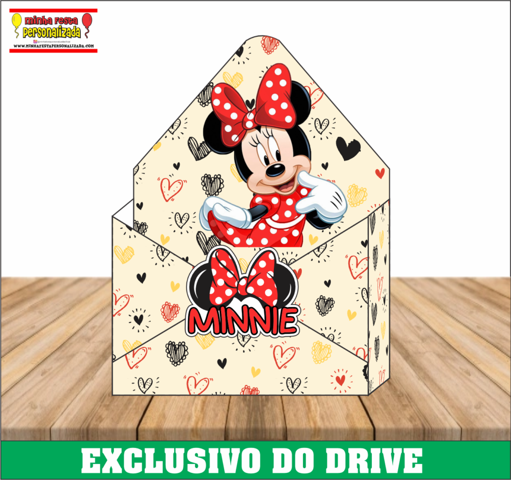MINNIE 1024x961 - Caixa Envelope Personalizadas &ndash; Dispon&iacute;vel Apenas no Nosso Drive!