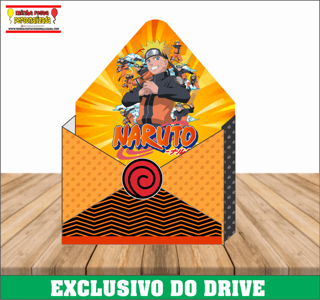 NARUTO 1024x961 - Caixa Envelope Personalizadas &ndash; Dispon&iacute;vel Apenas no Nosso Drive!