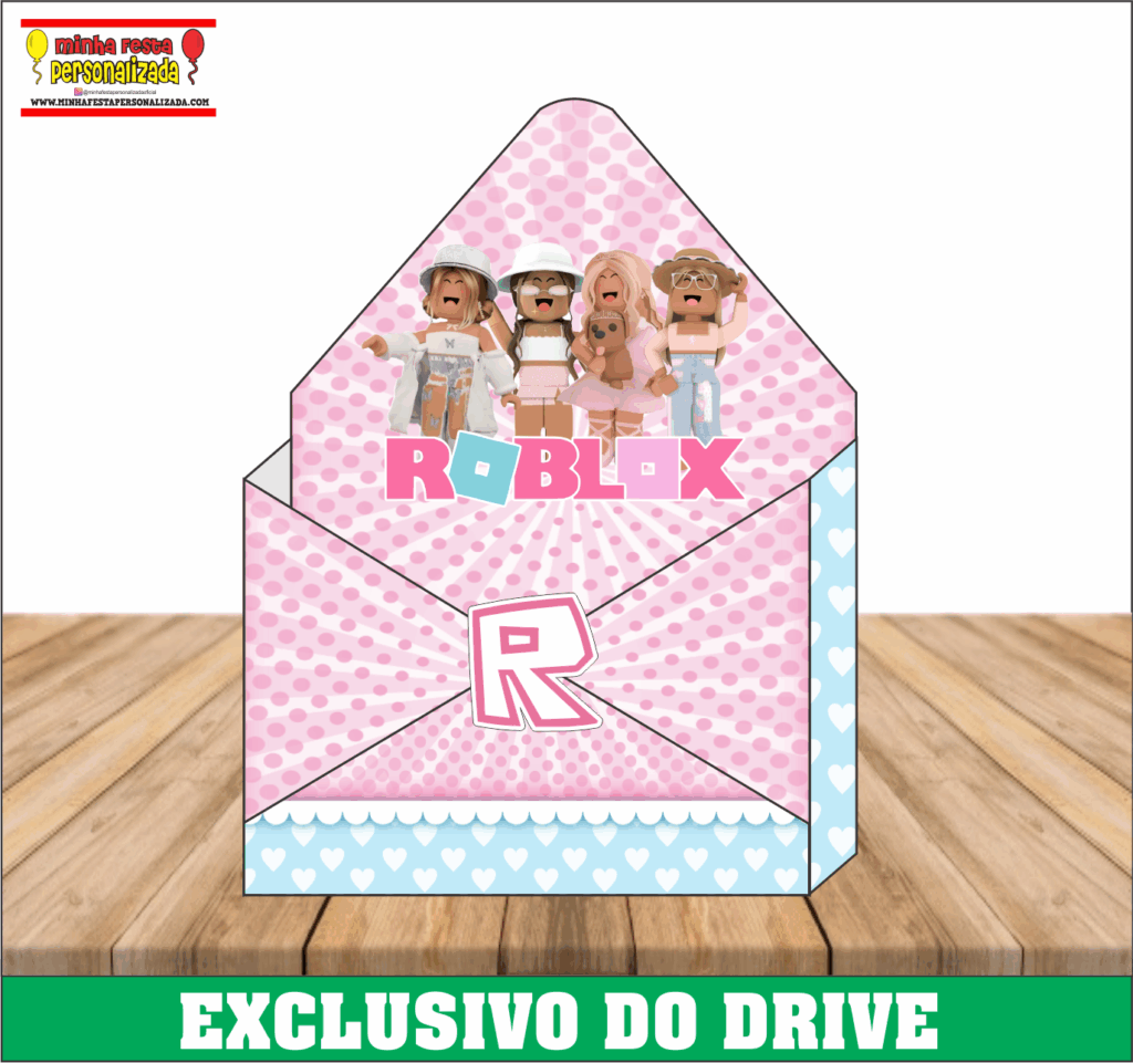 ROBLOX MENINA 1024x961 - Caixa Envelope Personalizadas &ndash; Dispon&iacute;vel Apenas no Nosso Drive!