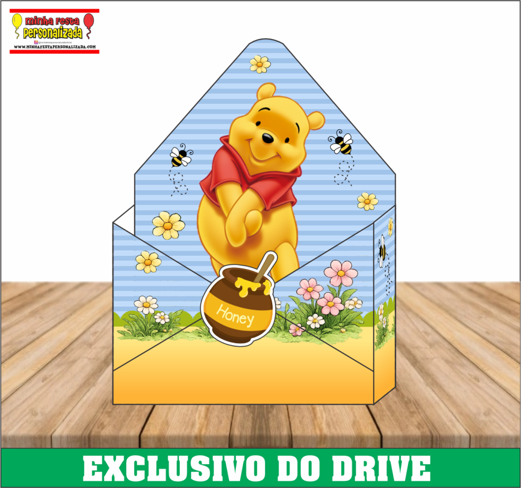 URSINHO POOH 1024x960 - Caixa Envelope Personalizadas &ndash; Dispon&iacute;vel Apenas no Nosso Drive!