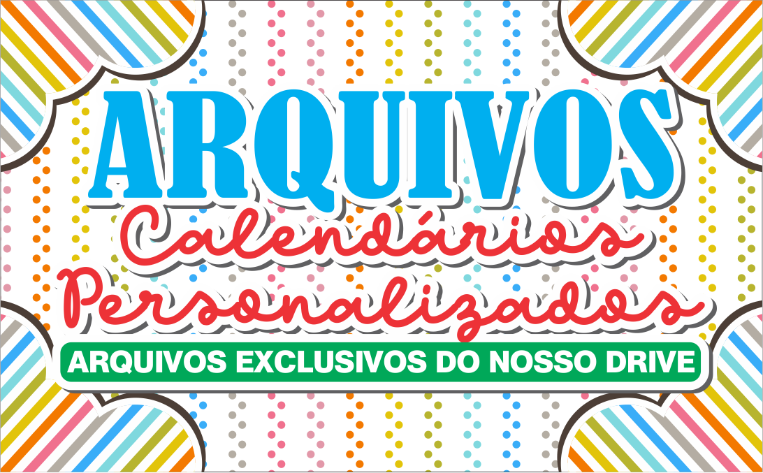 CAPA CALENDARIO 2026 PERSONALIZADOS - Calendários 2026 Personalizados – Disponível Apenas no Nosso Drive!