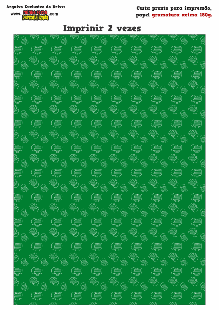 FUNDO 3 725x1024 - Caixa Cesta Boteco Heineken Modelo Gratuito