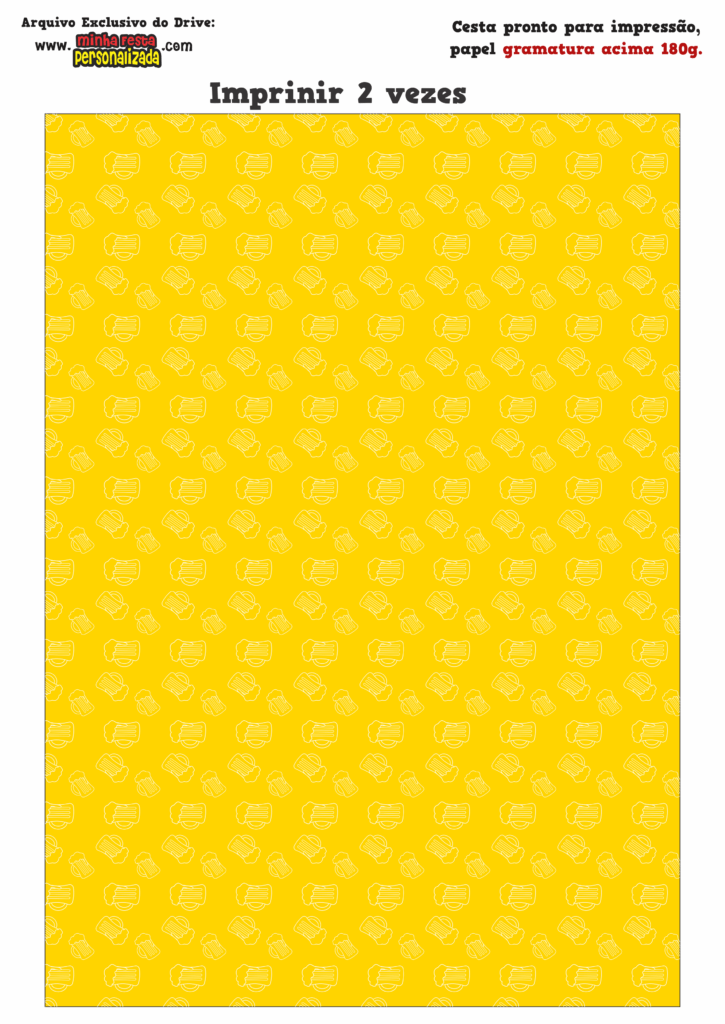 FUNDO 4 725x1024 - Caixa Cesta Boteco Skol Modelo Gratuito