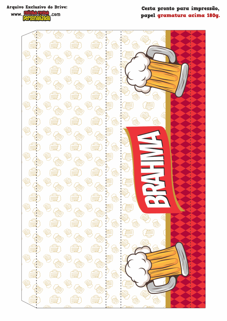 LATERAL GRANDE 01 1 725x1024 - Caixa Cesta Boteco Brahma Modelo Gratuito