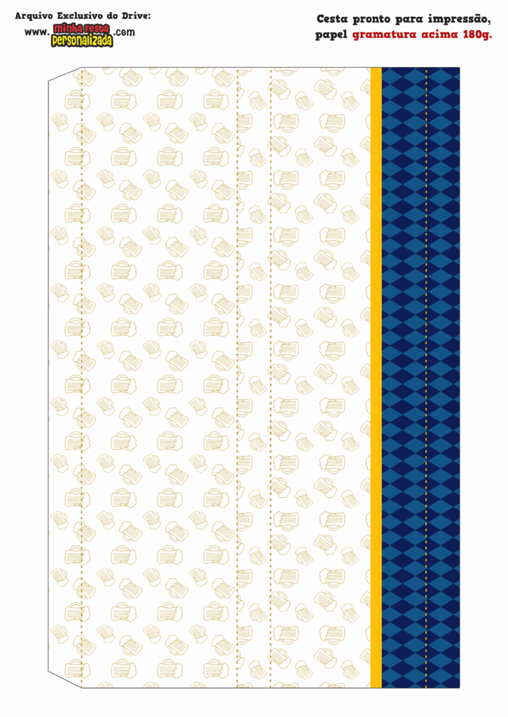 LATERAL GRANDE 02 2 725x1024 - Caixa Cesta Boteco Corona Modelo Gratuito