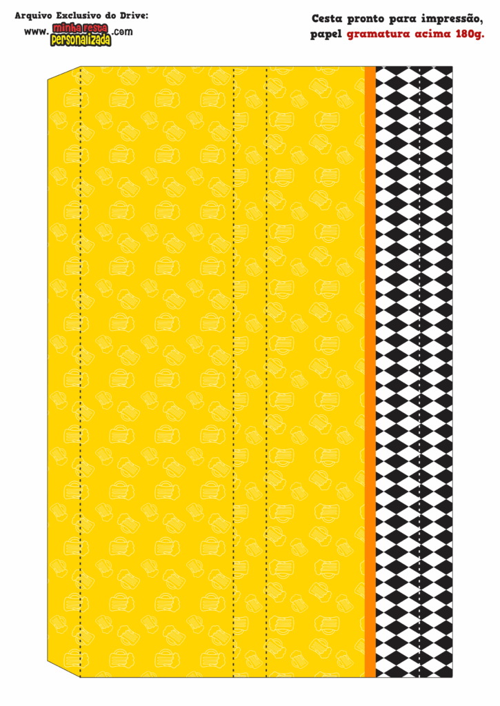 LATERAL GRANDE 02 4 725x1024 - Caixa Cesta Boteco Skol Modelo Gratuito