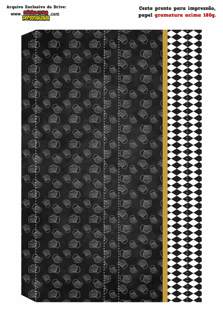 LATERAL GRANDE 02 725x1024 - Caixa Cesta Boteco Modelo Gratuito