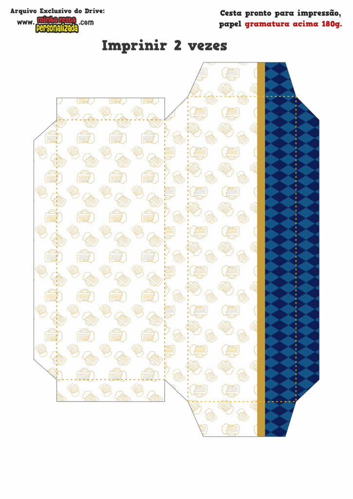 LATERAL PEQUENA 2 725x1024 - Caixa Cesta Boteco Corona Modelo Gratuito