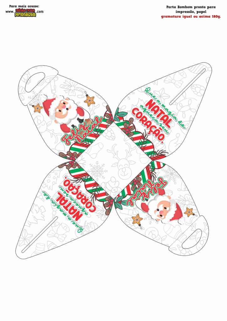 MODELO 02 2 724x1024 - Porta Bombom de Natal Modelo 02 Gratuito