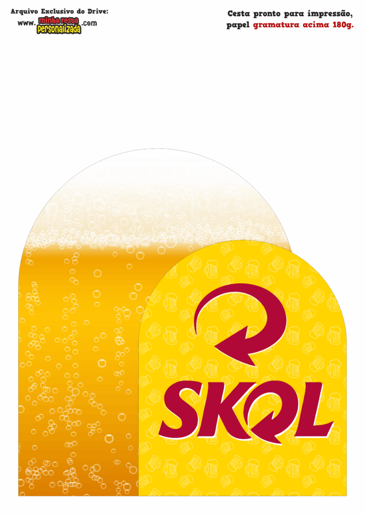 PAINEL 01 4 725x1024 - Caixa Cesta Boteco Skol Modelo Gratuito