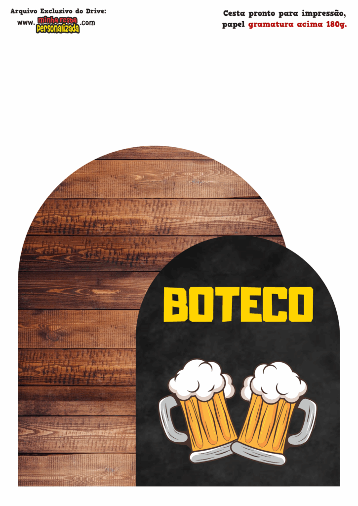 PAINEL 01 725x1024 - Caixa Cesta Boteco Modelo Gratuito