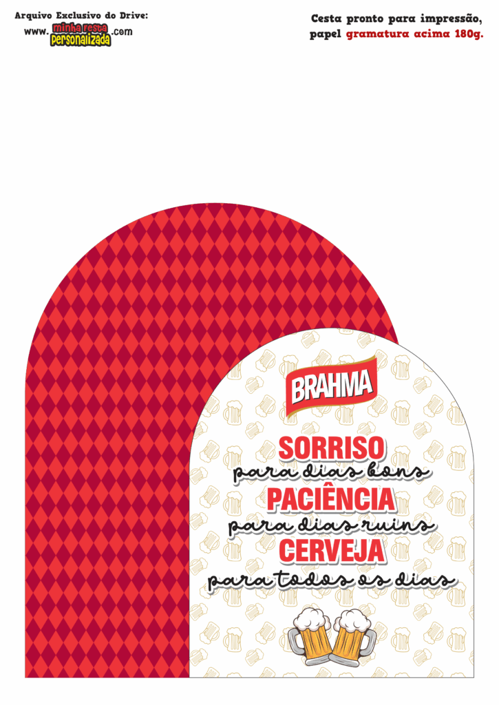 PAINEL 02 1 725x1024 - Caixa Cesta Boteco Brahma Modelo Gratuito