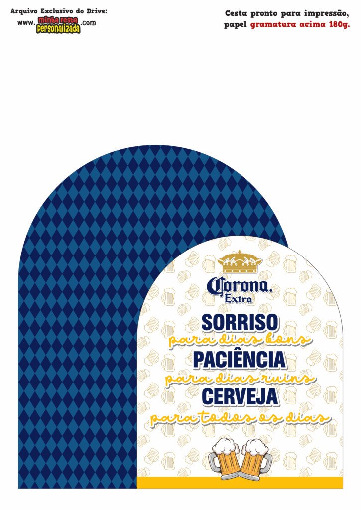 PAINEL 02 2 725x1024 - Caixa Cesta Boteco Corona Modelo Gratuito