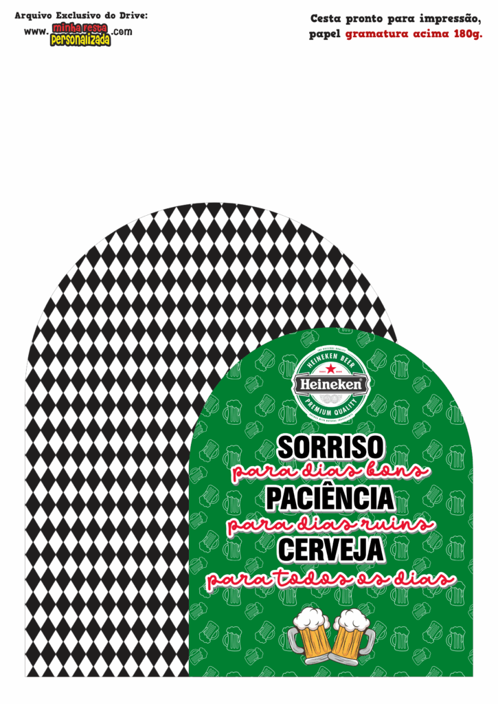 PAINEL 02 3 725x1024 - Caixa Cesta Boteco Heineken Modelo Gratuito