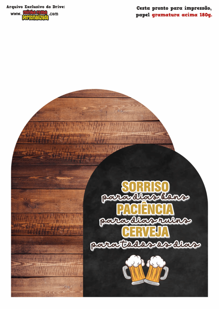 PAINEL 02 725x1024 - Caixa Cesta Boteco Modelo Gratuito